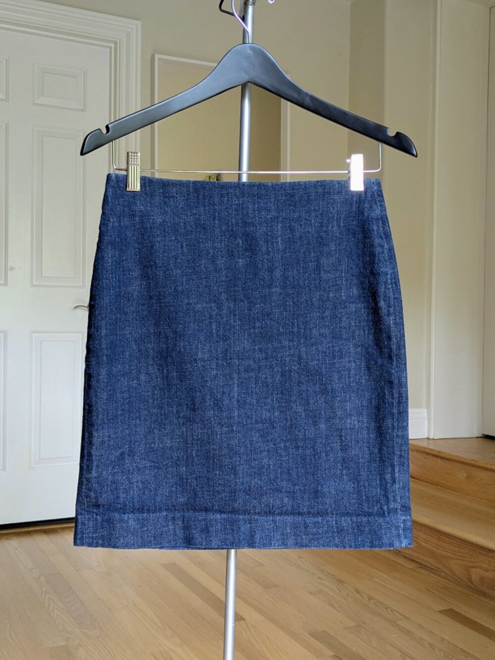 J. Crew Dark Denim Pencil Skirt S 4